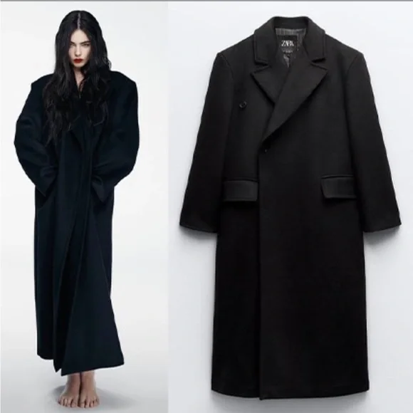 【新品!!】ZARA Black Oversized Mods Coat S-M ZARA MAN NEW BLACK SHORT OVERSIZED PADDED CAPE SIZE L | eBay